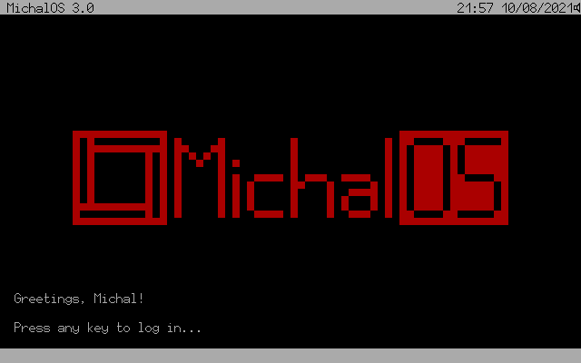 MichalOS screenshot