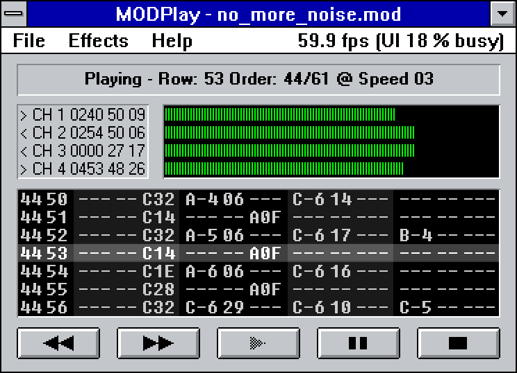 MODPlay web screenshot